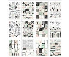 Simples Ã©tages Superbe Autocollant Tablette, Papier, Multicolore, 20.9Â x 14Â x 0.4Â cm