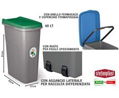 Stefanplast Poubelle, Vert, 40 LT