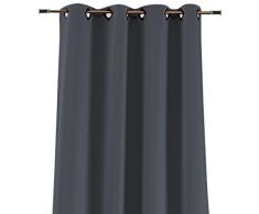 Home Style France Rideau, Polyester, Anthracite, 250x140x1 cm