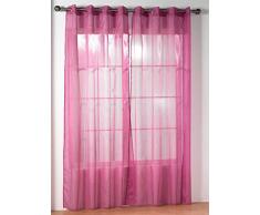 RIOMA Alejandra Voilage Ã Åillets 140Â xÂ 270Â cm. 270x140x3 cm Rose