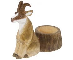 GÃ©nÃ©rique 1844 Coquetier Bois Chamois 10 x 10 x 4 cm