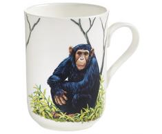 Maxwell & Williams PBA0010 Tasse, Porcelaine, Blanc/Multicolore, 10,5 x 7,5 x 10,5 cm