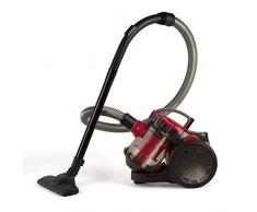 LIVOO DOH105R Aspirateur Multi-Cyclonique sans Sac Rouge et Noir 2 Litres