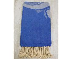 TML Fouta Ã Tissage, Coton, Bleu, Taille Unique