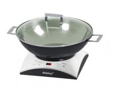 Steba IK11 S 2 en 1 Caquelon à Fondue et Wok sur Plaque à Induction 1000 W