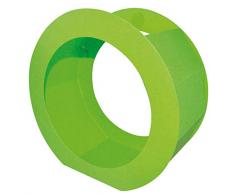 Marpa Jansen Anneaux de Lanterne Ronds â en Carton Photo coloré â à Coller â (à 22 cm, Profondeur env. 10 cm - Fenêtre : Environ à 16 cm, 5 pièces, 300 g/m2, Vert Gazon