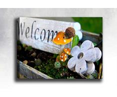 Bonamaison Peinture sur toile, multicolore, 30 x 40 cm - ConÃ§u et fabriquÃ© en Turquie