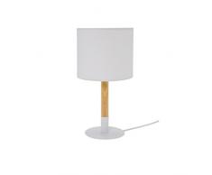 ZONS Lampe À Poser Ø14xH34cm 3 Couleurs Blanc