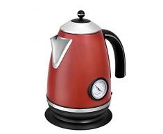 Team Kalorik Bouilloire Electrique sans Fil 1.7 Litre en Inox, 2000 W, Indicateur de tempÃ©rature, Rouge, TKG JK 1046 R