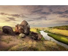 Papier Peint poster panoramique STONE ALONE 4 x 2,70 m | DÃ©co et photo murale XXL QualitÃ© HD Scenolia