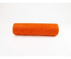 Ma Déco Maison 422361 Papier Décoratif Fibre Sizoweb pour Table Orange 0,6 x 25 m