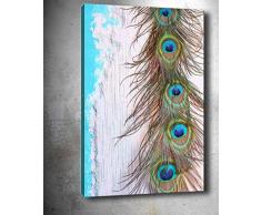 Bonamaison Peinture sur toile, multicolore, 40 x 60 cm - Conçu et fabriqué en Turquie