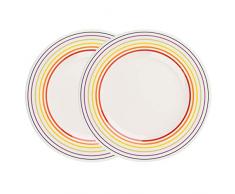 Bugatti Grandes Assiettes en faÃ¯ence 1109601, 27Â cm, Lot deÂ 2, Ceramic, Multicolore, Set of 2 Dinner Plates