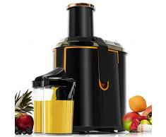 Cecotec Centrifugeuse ExtremeTitanium 19000 XXL. Canal dâEntrée 75 mm, Disque en Titane , 2 Vitesses et Sans BPA, Noire, 19000 RPM, 1300 W.