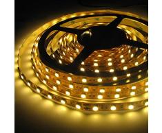 V-TAC Rouleau de 5 mètres 300 LED 5050 SMD Warm White 3000 K 5 m avec adhésif Double Face