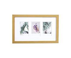 AmazonBasics Cadre photo pour instantanÃ© Instax - 3 photos - 8 x 5 cm, Laiton