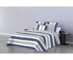 Belnou Couette dhiver rÃ©versible pour lit de 300 g/mÂ² Bleu 240 x 270 cm