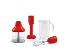 SMEG hbac01rd Rouge Ensemble daccessoires pour mixeur plongeant, Plastic