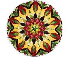 Grund Mandala of Life Tapis de Bain, Polyacrylique Supersoft, Vert Jaune, 80 cm