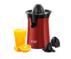 Russell Hobbs 26010-56 Presse Agrumes Electrique, 2 Sens Rotation, 2 Cônes Interchangeables, Jus de Fruit Frais Rapide - Rouge