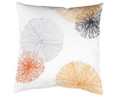Home Fashion 66899â175 Orange 40 x 40 cm Housse de Coussin Impression numérique, Velours, Orange, 1 x 40 x 40 cm