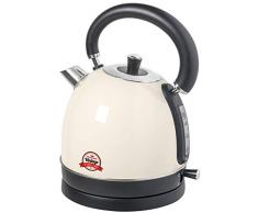 Bestron Bouilloire électrique rétro/vintage, 1,8 L, 2200 W, Acier inoxydable
