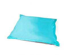 Pushbag Pouf, Polyester, Aqua, 130 x 130 cm