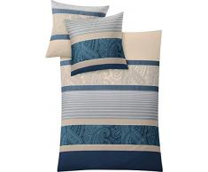 Kleine Wolke 6162271954 Cambridge Parure de lit Taupe 155 x 220 cm