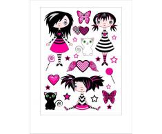 AG Design Stickers Autkleber K 1024 Mural pour Fille