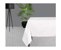 Soleil docre Alix Nappe, Polyester, Blanc, 140 x 140 cm