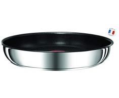 Tefal L9400432 Ingenio Preference Poêle Anti-Adhésif Tous Feux Dont Induction, Acier Inoxydable, Inox, 24 cm