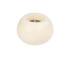 HOMEA 6BPB006EC Bougie Boule Paraffine Ecru 12x12x8 cm