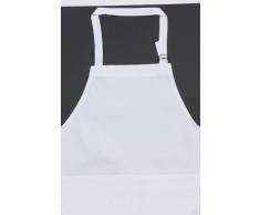 Rushbrookes Tablier Traditionnel Plaines, Adultes, Long Blanc