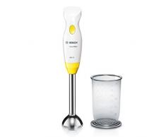 Mixeur plongeant, 400Â W, acier inoxydable, pied amovible, bol graduÃ©, BoschÂ MSM2410D WeiÃ/Intensive Gelb