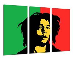 Tableau Moderne Photographique, Impression sur bois, Bob Marley, Musique Reaggie, Légendes, 97 x 62 cm, ref. 26530