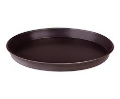 Pentole Agnelli pâtisserie et Pizza Moule à Tarte Rond pour Pizza, tôle, Bleu 40x40x2.5 cm Bleu