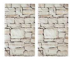 Zeller 26294 Lot de 2 Planches Ã dÃ©couper, Verre, ColorÃ©, 30 x 52 x 6 cm