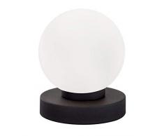 Reality, Lampe de table, Prinz 1xE14, max.40,0 W Verre, Blanc, Corps: metal, Rouille Ã:12,0cm, H:15,0cm IP20,Interrupteur tactile 4 niveaux