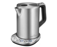 PROFI COOK PC WKS 1108 - Bouilloire en acier inoxydable - 3000 Watts - CapacitÃ© 1,5 litres - Station de base avec rangement du cordon - Base rotative 360 Â° - Couleur Argent