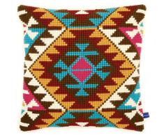 Kit coussin au point de croix Ethnique
