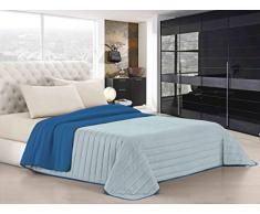 Elegant Couette dÃ©tÃ© crÃ¨me foncÃ©, Double, Royal/Gris Clair, 2 Places