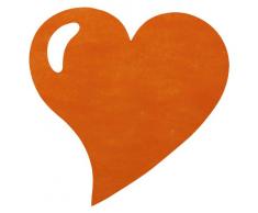 Santex 2935-12 Set de Table Forme CÅur Tissu Orange 38 x 38 x 0,01 cm