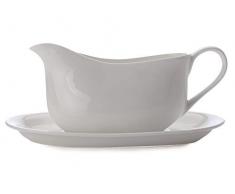 Maxwell & Williams Saucière en cachemire, porcelaine fine, 550 ml â Blanc (2 pièces)
