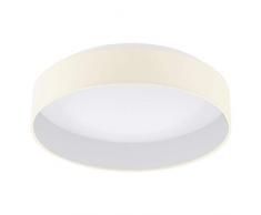 Eglo 96537 Plafonnier, Textile, Integriert, CrÃ¨me/Blanc, 40.5 x 40.5 x 10 cm
