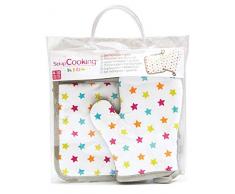 ScrapCooking 1131 Set Manique et Gant Enfant, Coton, Multicolore, 27 x 22 x 2 cm