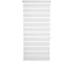 Beyond Drape Store Double Duo Store Blanc 70Â x 210Â cm, sans perÃ§age, avec chainette latÃ©rale