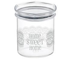 COSMOPLAST homesweethome Bocal, Lt 1, Plastique, Blanc, 12.5Â x 12.5Â x 14.5Â cm