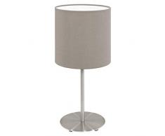 EGLO 95726 Lampe de table, Acier, E14, 40 W, Nickel Mat