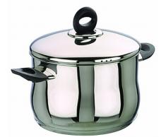 Ibili 660216 Bali Marmite BombÃ©e avec couvercle Inox 16 cm