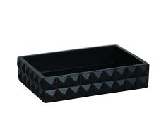 MSV 141548 Mosaik Porte Savon Noir 8 x 2 cm